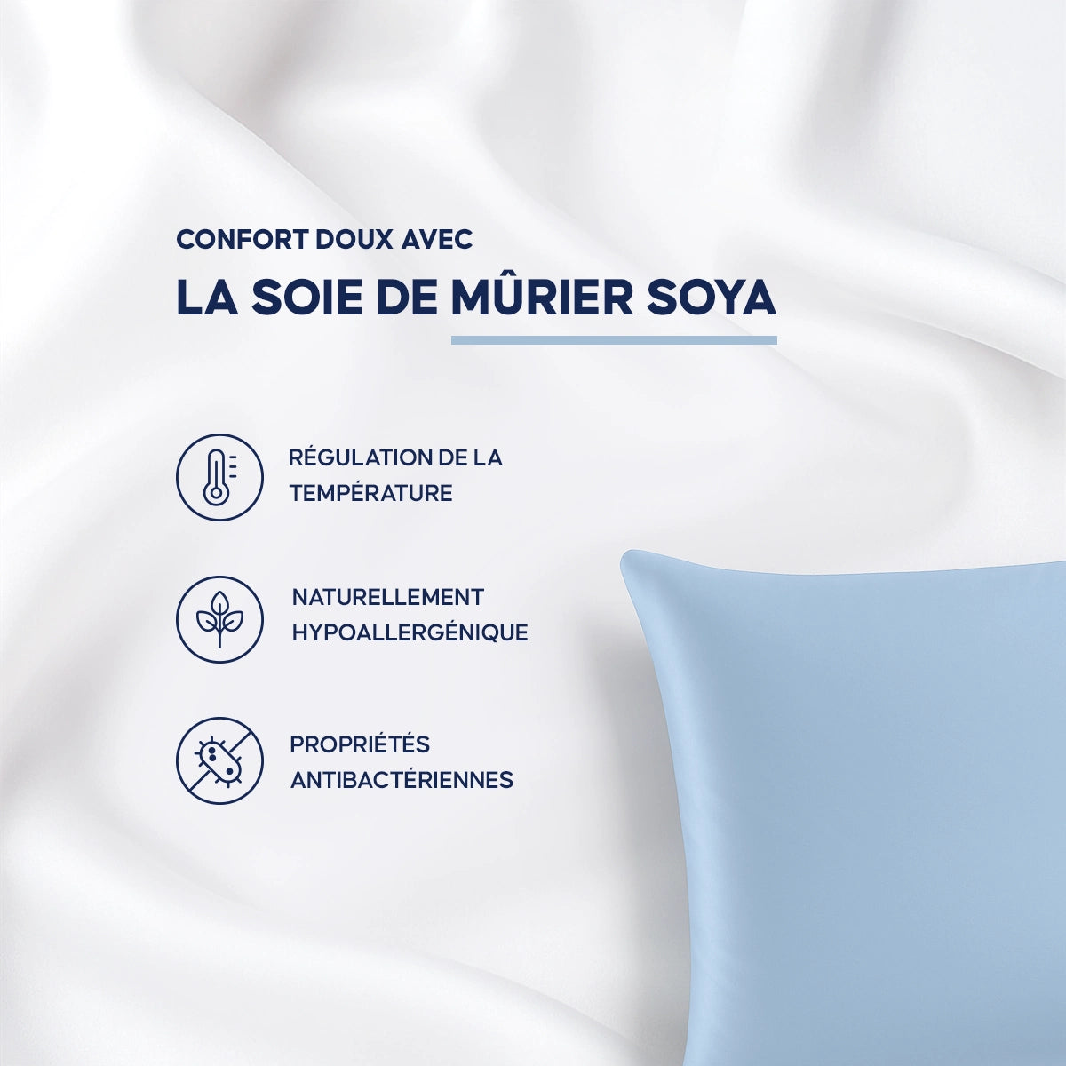 Natural Soy Silk Pillowcase